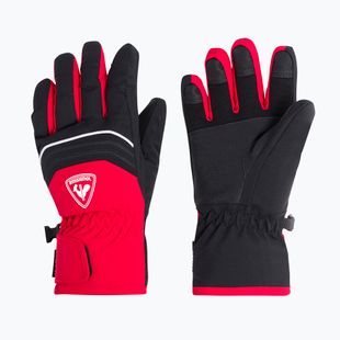 Rossignol Jr Tech Impr G sports raudona vaikiška slidinėjimo pirštinė