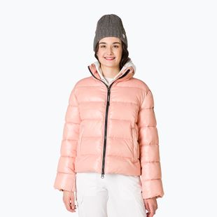 Moteriška pūkinė striukė Rossignol Shiny Bomber pastel pink