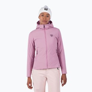 Moteriška pašiltinta striukė Rossignol Opside Hoodie moonlight mauve