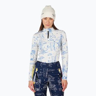 Moteriškas džemperis Rossignol JCC Booster Half Zip snow angel arctic print