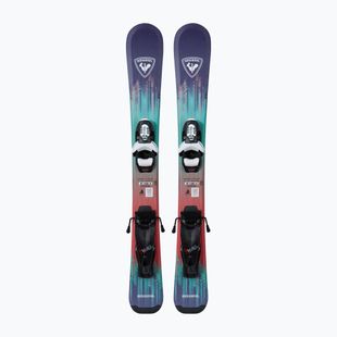 Vaikiškos kalnų slidės + apkaustai Rossignol Sender Kid Pre-Drilled + Team 4 GW