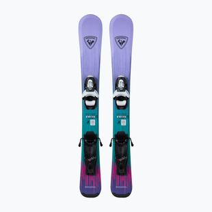 Vaikiškos kalnų slidės + apkaustai Rossignol Soul Kid Pre-Drilled+Team 4 GW
