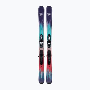 Vaikiškos kalnų slidės + apkaustai Rossignol Sender Jr 104-140 + Kid 4 GW