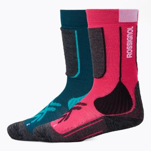 Vaikiškos slidinėjimo kojinės Rossignol Essential 2 pack electric fuchsia