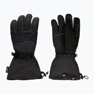 Vyrų slidinėjimo pirštinės Rossignol Leather Mix black