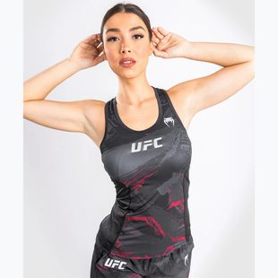 Moteriški marškinėliai ilgomis rankovėmis Venum UFC Authentic Fight Week 2.0 Performance black/red