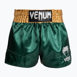 Vyriški treniruočių šortai Venum Classic Muay Thai žalia/auksinė/balta