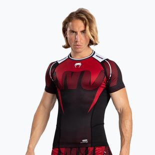 Vyriški marškinėliai Venum Adrenaline Rashguard SS black/red