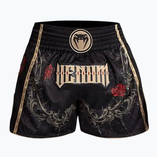 Vyriški treniruočių šortai Venum Santa Muerte 5.0 Muay Thai Shorts deep black/gold