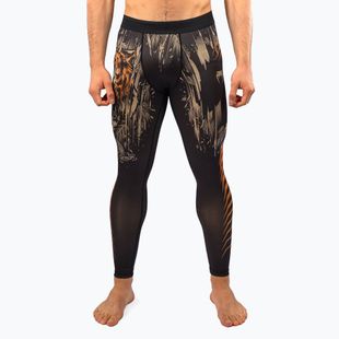 Vyriškos treniruočių tamprės Venum Tiger Men's Spats black/neon orange