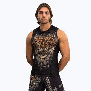 Tank topas Venum Tiger Men'S Sleeveless Rashguard black/neon orange