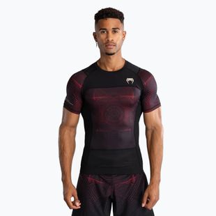 Vyriški marškinėliai Venum G-Fit Air Men'S Short Sleeve Rashguard deep black/fire red
