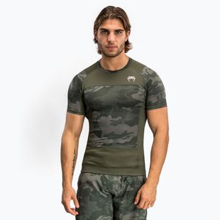 Vyriški marškinėliai Venum G-Fit Air Men'S Short Sleeve Rashguard army camo
