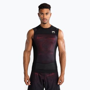 Vyriškas tank topas Venum G-Fit Air Men'S Sleeveless Rashguard deep black/fire red