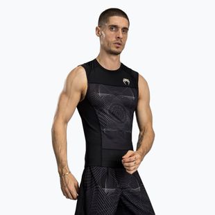 Vyriškas tank topas Venum G-Fit Air Men'S Sleeveless Rashguard deep black/desert sand