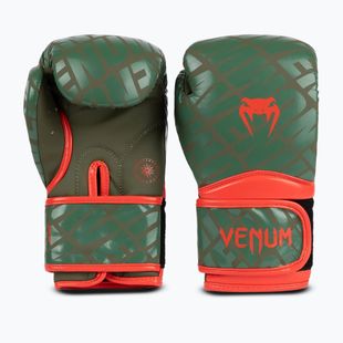 Vaikiškos bokso pirštinės Venum Contender 1.5 XT Kids army green