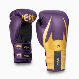 Bokso pirštinės Venum Reverso Boxing dark purple/gold