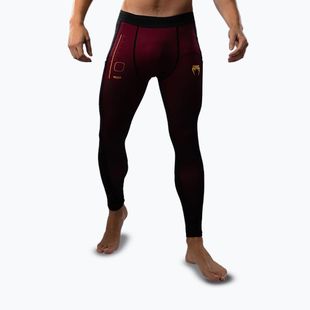 Vyriškos treniruočių tamprės Venum Tactical XT Spats black/burgundy/gold