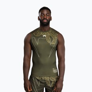Vyriškas rashguard Venum Serpenti Rashguards Sleeveless khaki/bronze/ivory