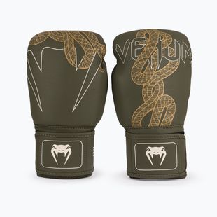 Bokso pirštinės Venum Serpenti Boxing khaki/bronze/ivory
