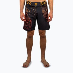 Vyriški treniruočių šortai Venum Quetzal Fury Fightshorts black/fury red/tangerine