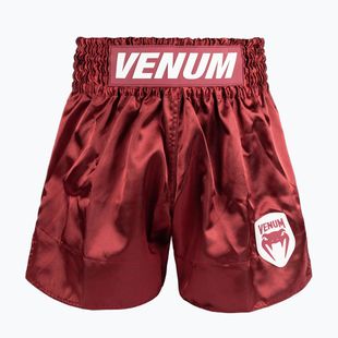 Vyriški treniruočių šortai Venum Classic Evo Muay Thai burgundy