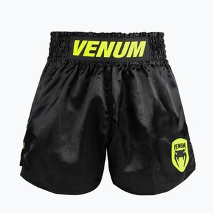 Vyriški treniruočių šortai Venum Classic Evo Muay Thai black/neon yellow