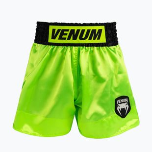 Vyriški treniruočių šortai Venum Classic Evo Muay Thai neon yellow/black