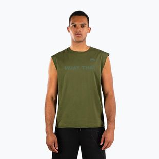 Vyriški marškinėliai Venum Muay Thai VT military green