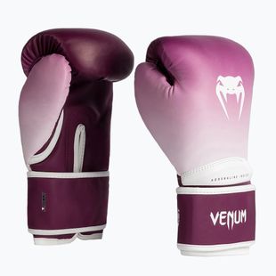 Moteriškos bokso pirštinės Venum Iris Boxing plum/white