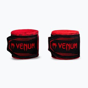 Bokso raiščiai Venum Tartan Handwraps 400 cm fury red