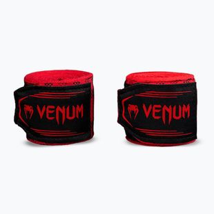 Bokso raiščiai Venum Tartan Handwraps 450 cm fury red
