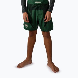 Vaikiški treniruočių šortai Venum Attack Kids Fightshorts forest green/off white