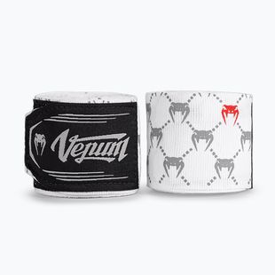 Bokso raiščiai Venum Monogram Hand Wraps Advanced 250 cm white