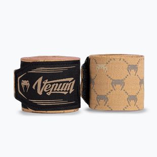 Bokso raiščiai Venum Monogram Hand Wraps Advanced 250 cm sand