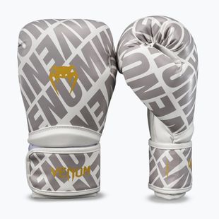 Bokso pirštinės Venum Contender 1.5 XT 3D Boxing white/gold
