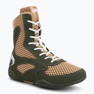 Vyriški bokso batai Venum Contender Boxing military green/sand