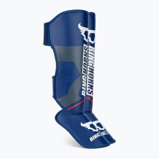 Blauzdų ir pėdų apsaugos Venum Ringhorns Charger Shin navy blue/red