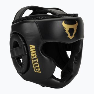 Bokso šalmas Venum Ringhorns Charger Headgear black/gold