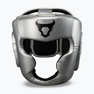 Bokso šalmas Venum Ringhorns Charger Headgear silver/black