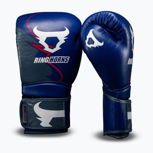 Bokso pirštinės Venum Ringhorns Charger Boxing navy blue/red