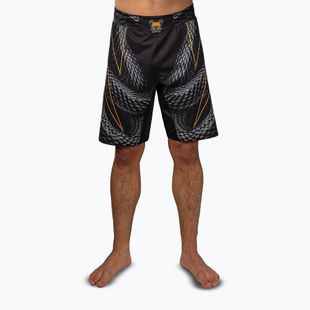 Vyriški treniruočių šortai Venum Matupa Fightshorts black/grey/gold
