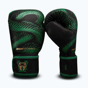Bokso pirštinės Venum Matupa Boxing black/green/gold