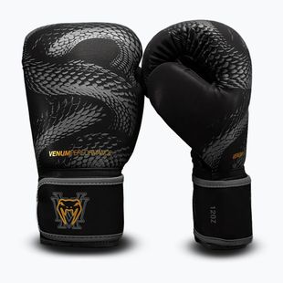 Bokso pirštinės Venum Matupa Boxing black/grey/gold