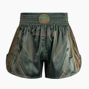 Treniruočių šortai Venum Stealth Muay Thai Khaki/Dark Green