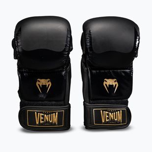 Pirštinės MMA Venum Attack 2.0 Sparring Leather black/gold