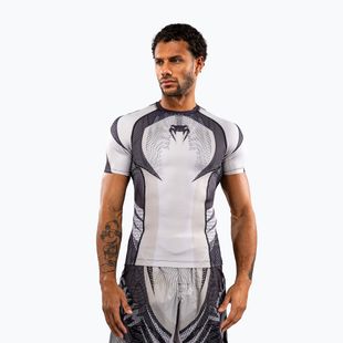 Vyriški marškinėliai Venum Galactic 3.0 Rashguard SS off white/black