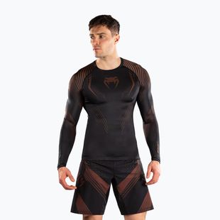 Ilgų rankovių vyriškas rashguardas Venum No-Gi 6.0 Rashguard black/brown