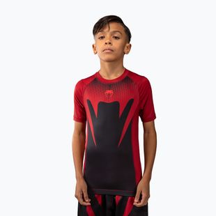 Vaikiški apsauginiai marškinėliai  Venum Attack Rashguard SS black/red