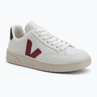 Moteriški batai VEJA V-12 Leather white/marsala/nautical
